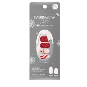 NEW: Dashing Diva - Jolly & Bright - LED GEL Nail Strips - Holiday Christmas